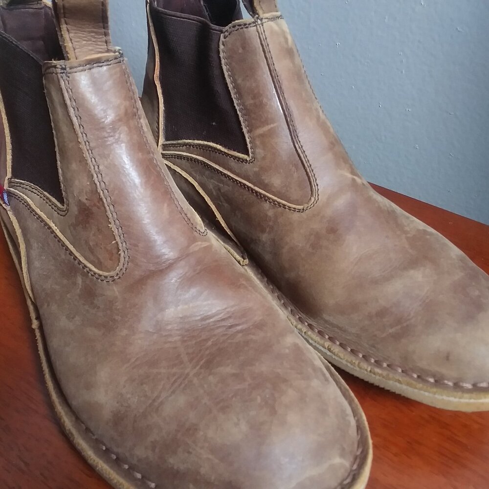 Men's Oliberte Huckberry Oliberté Mudiko Chelsea Boots Brown Leather sz 39 US 6